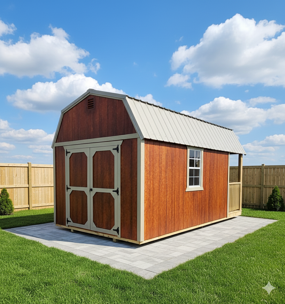 10 x 18 Lofted Barn Cabin – 1