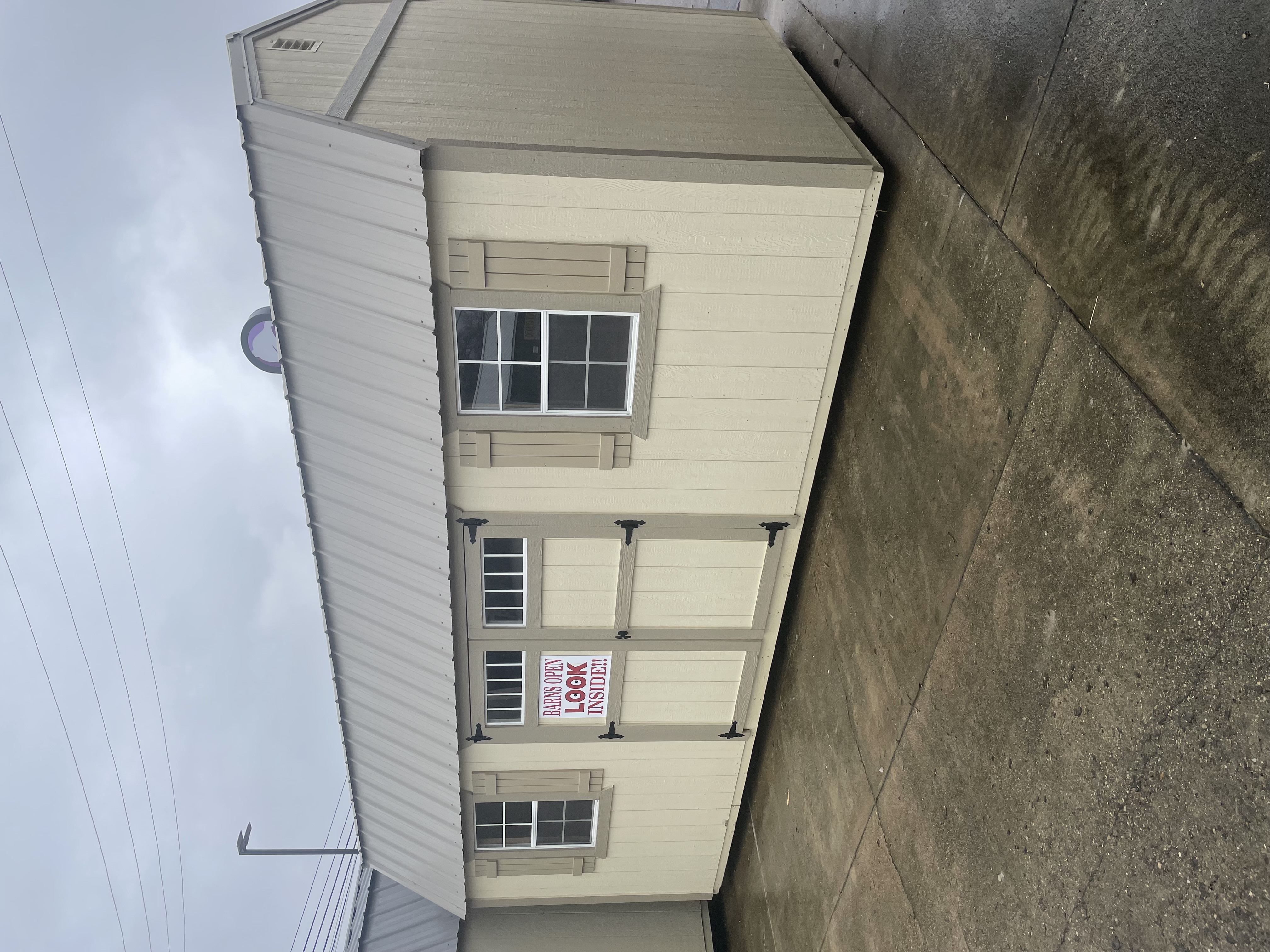 10 x 20 Side Lofted Barn – 1
