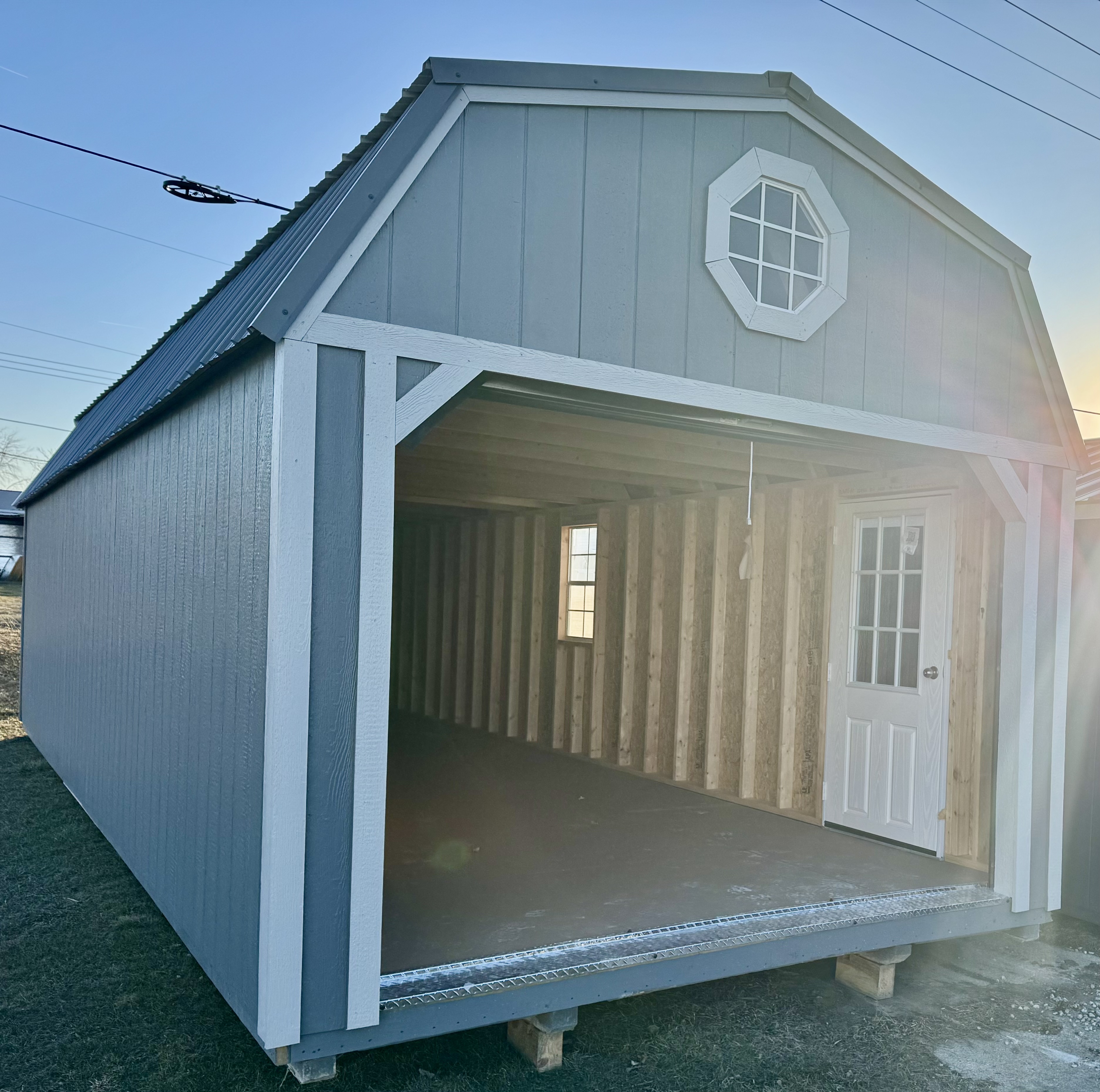 12 x 32 Lofted Garage – 2
