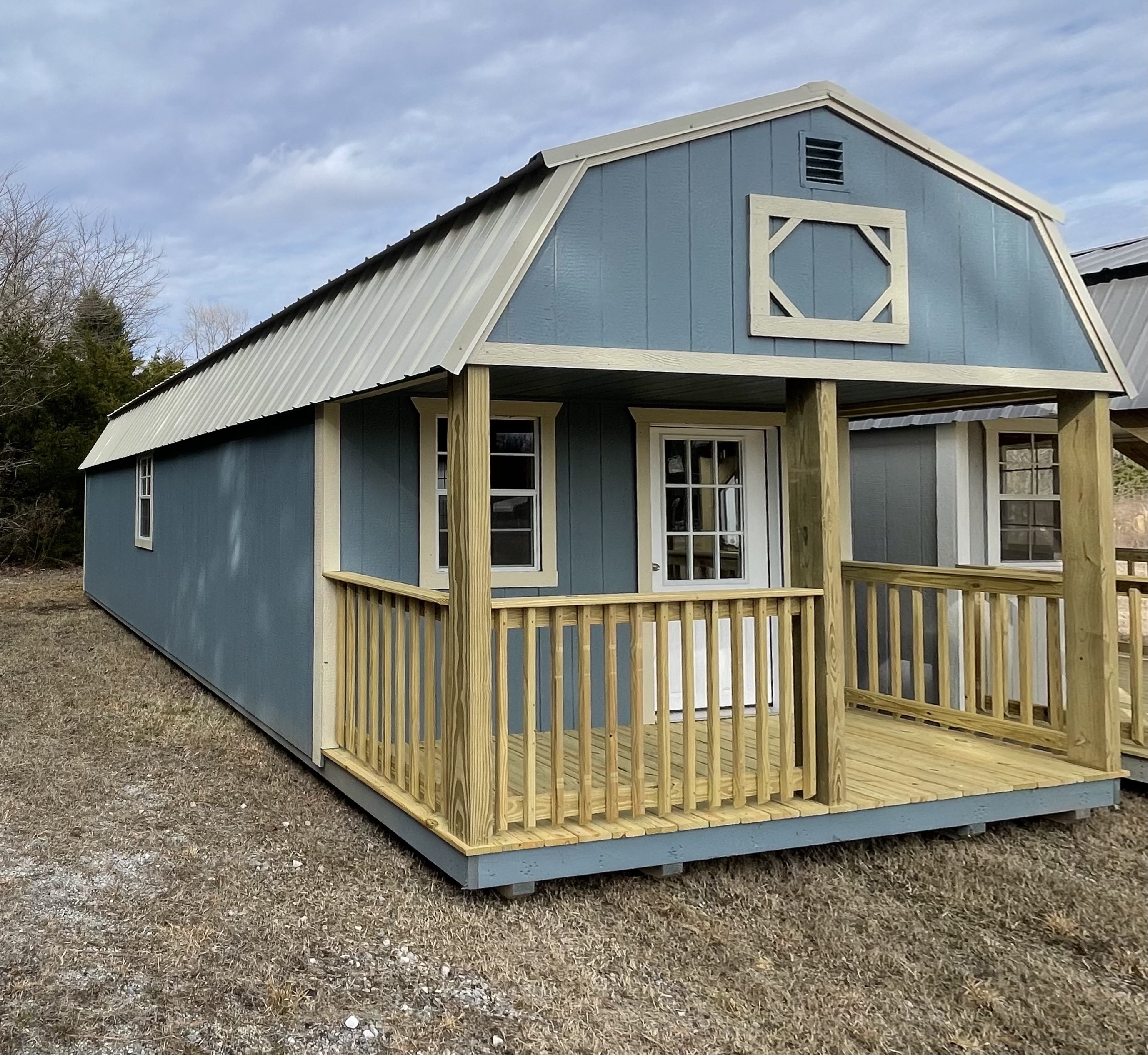 12 x 32 Lofted Barn Cabin – 1