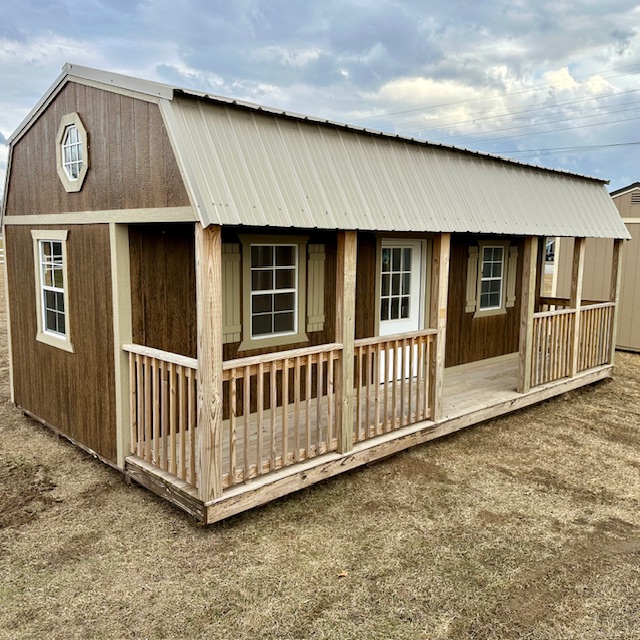 14 x 24 Lofted Pioneer Cabin – 1