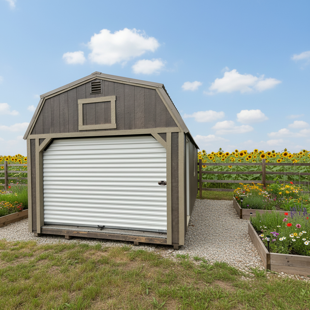12 x 24 Lofted Garage – 1