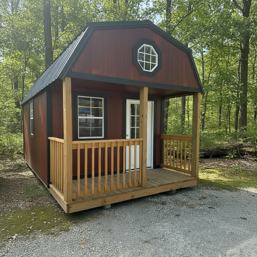 10 x 18 Lofted Barn Cabin – 1