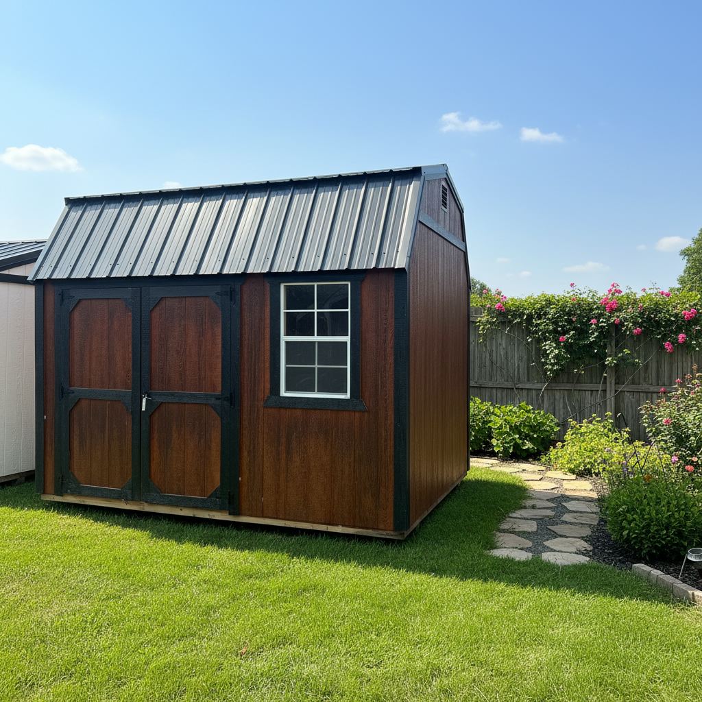 8 x 12 Side Lofted Barn – 1