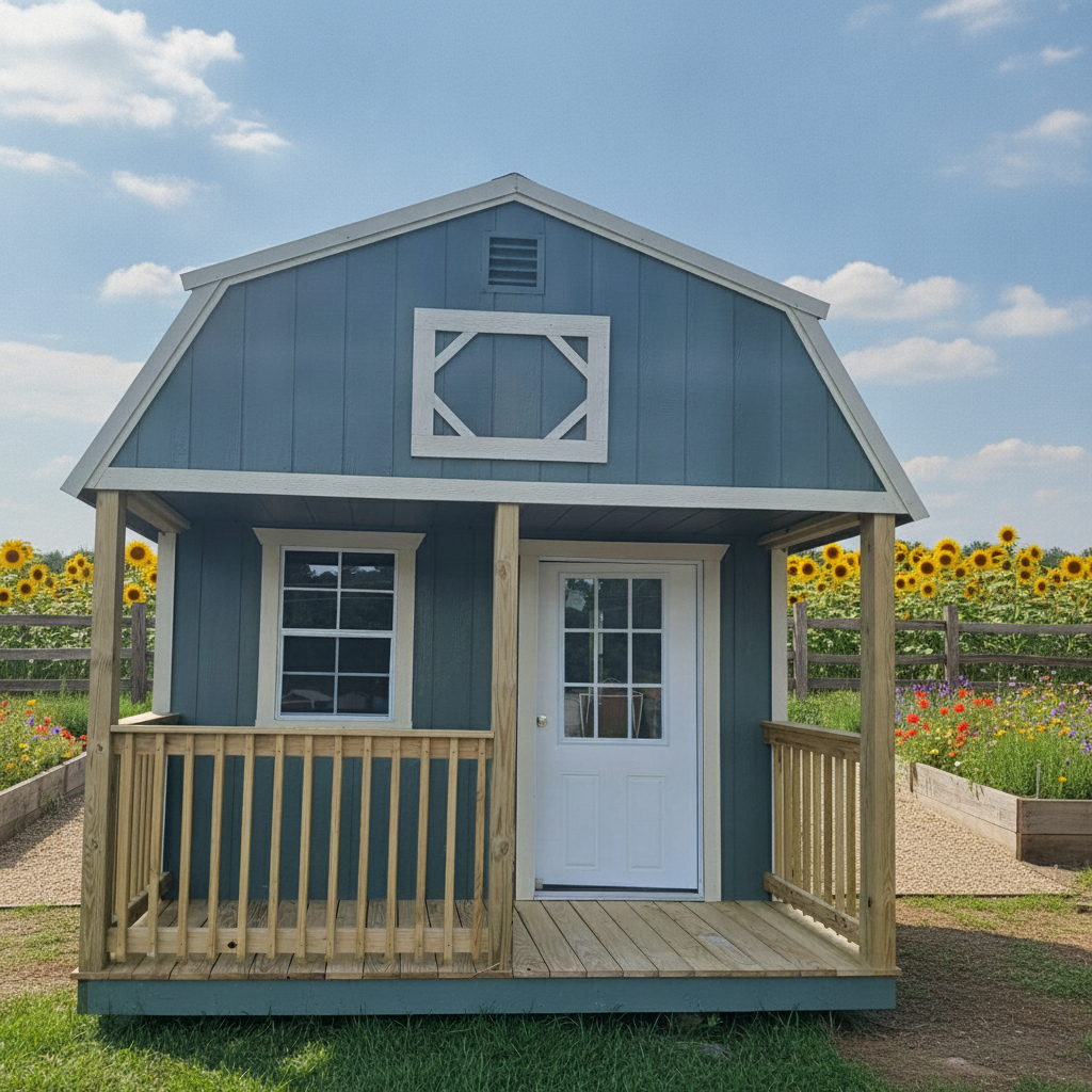 12 x 32 Lofted Barn Cabin – 1