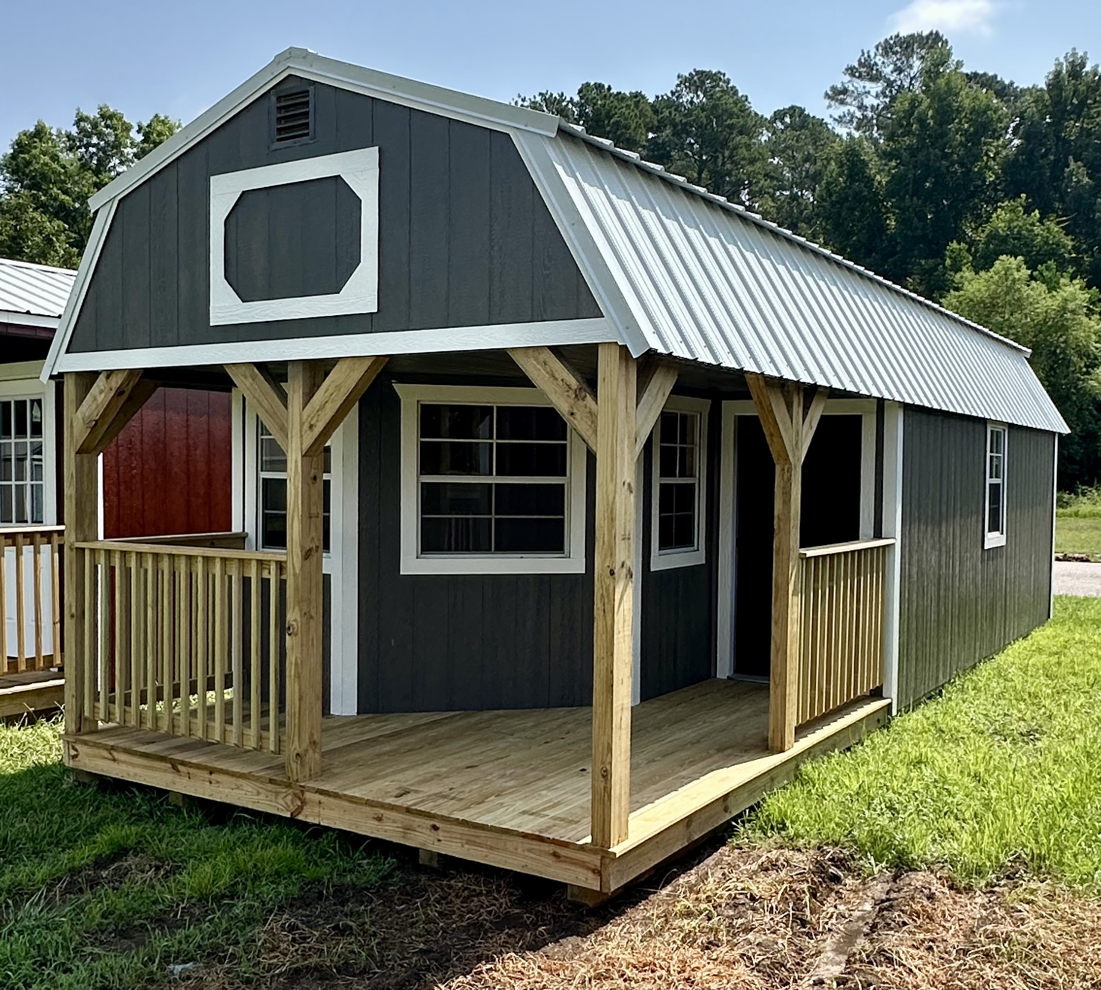 12 x 32 Deluxe Lofted Barn Cabin – 1