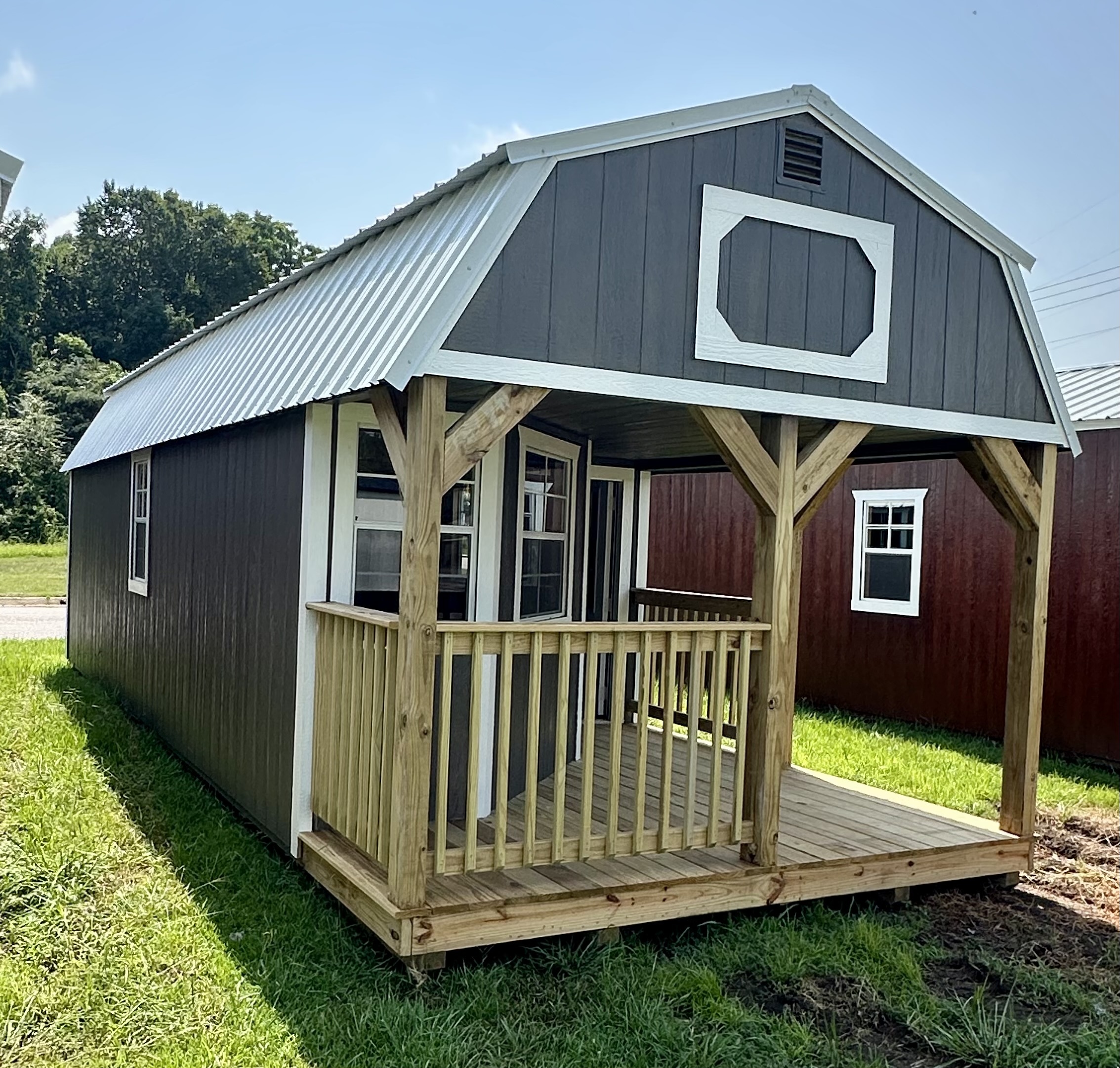 12 x 32 Deluxe Lofted Barn Cabin – 2