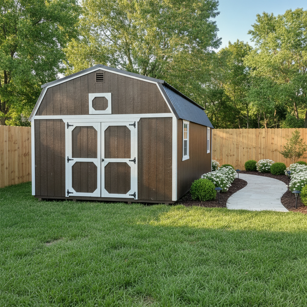 14 x 24 Lofted Barn – 1
