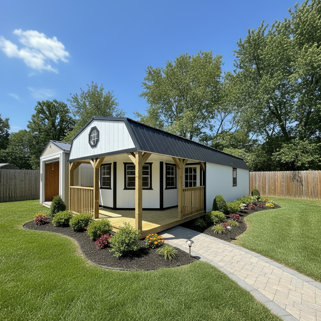 View details for 14 x 40 Deluxe Lofted Barn Cabin