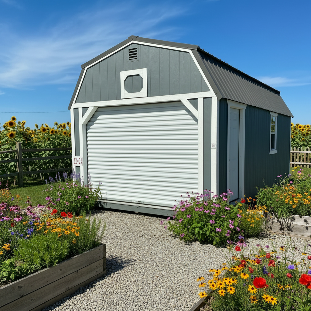 View details for 12 x 24 Lofted Garage