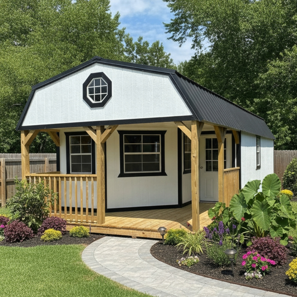 View details for 14 x 40 Deluxe Lofted Barn Cabin