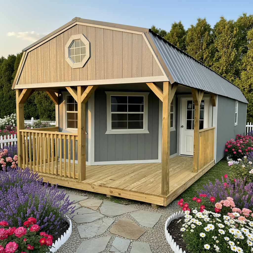 View details for 14 x 40 Deluxe Lofted Barn Cabin