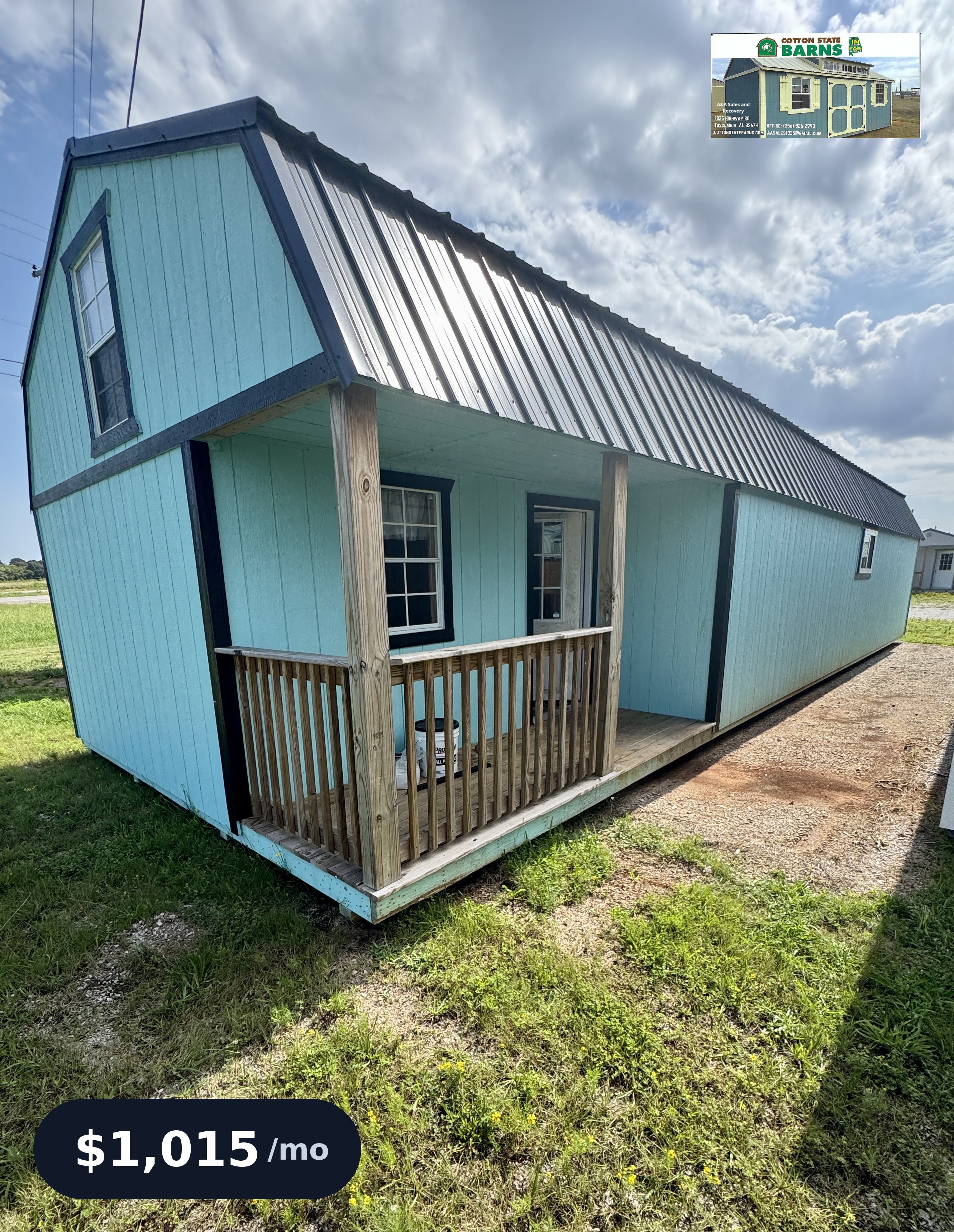 View details for 16 x 48 Lofted Barn Cabin