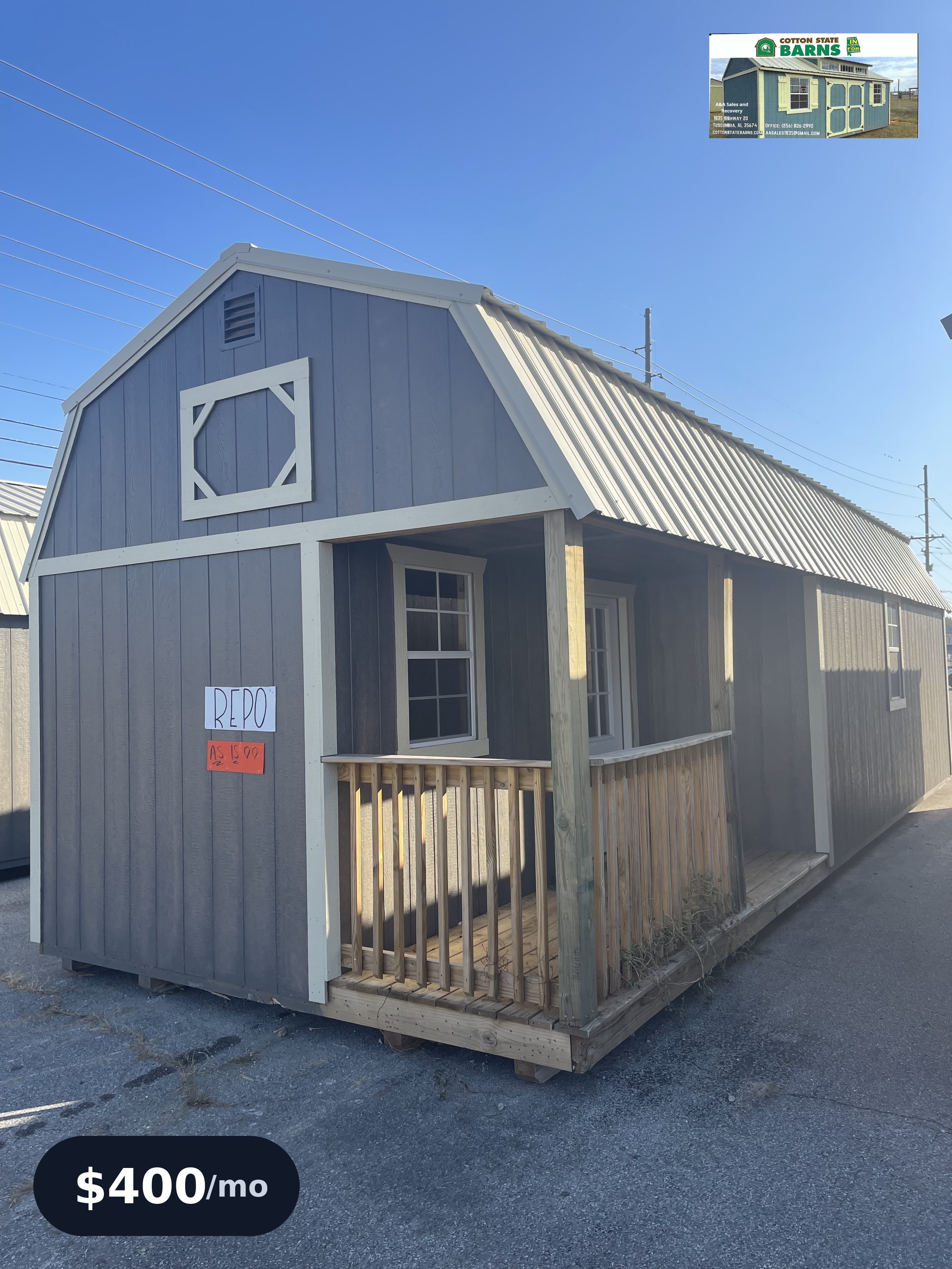 View details for 12 x 32 Lofted Barn Cabin
