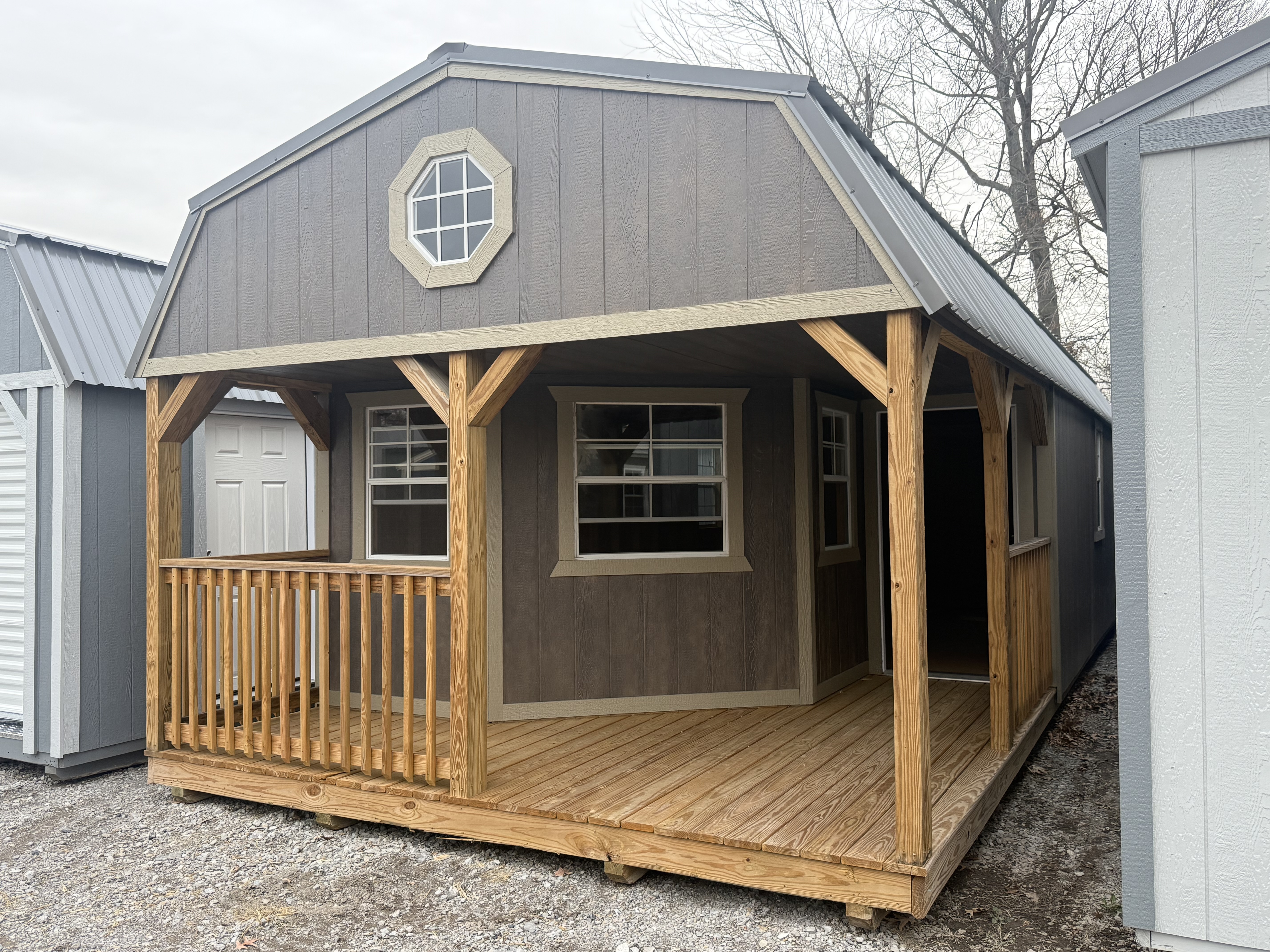 14 x 40 Deluxe Lofted Barn Cabin – 1