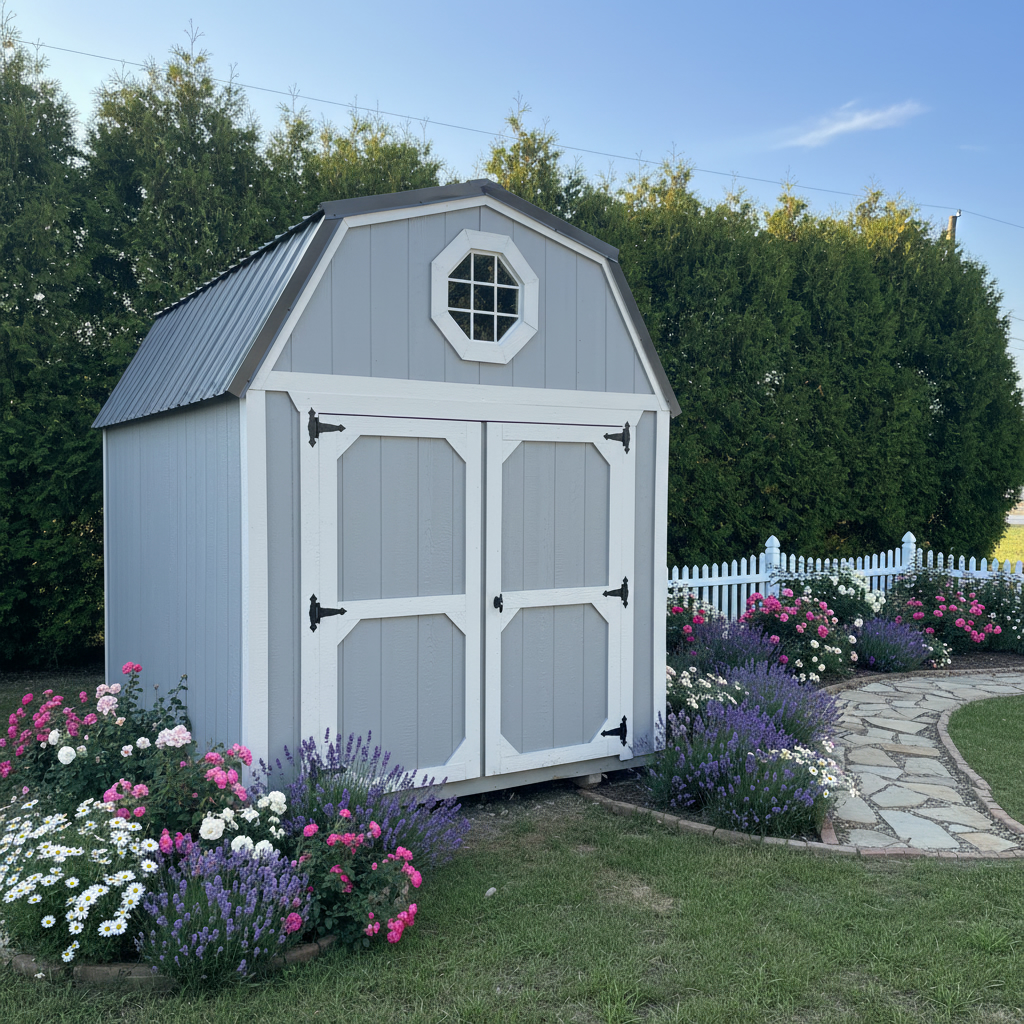 8 x 12 Lofted Barn – 1