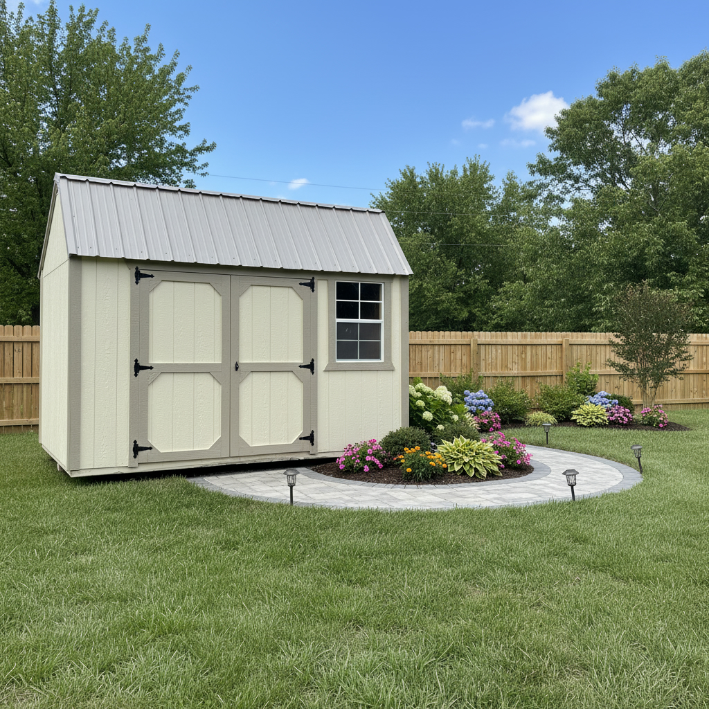 8 x 12 Side Lofted Barn – 1