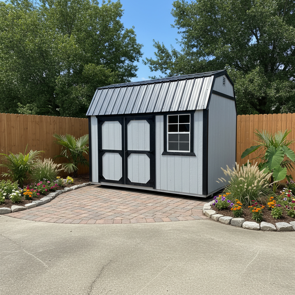8 x 12 Side Lofted Barn – 1