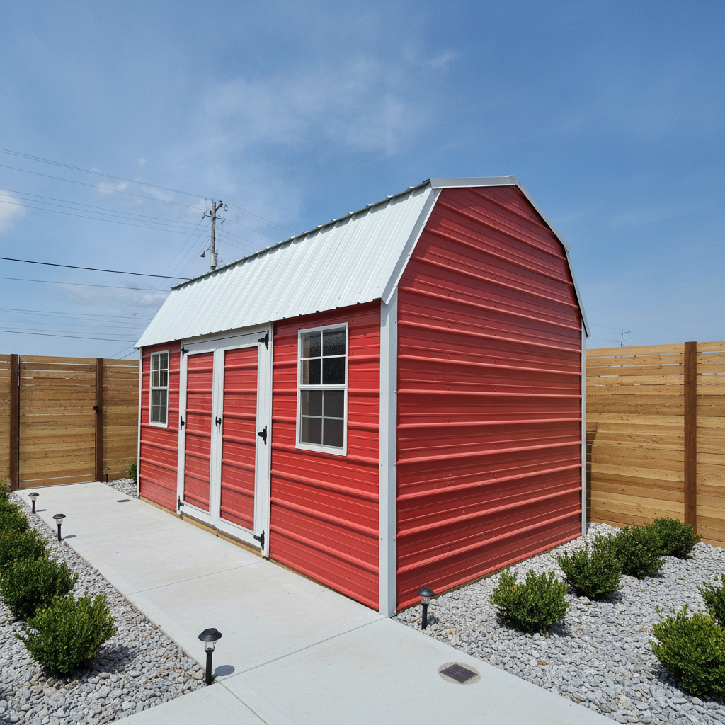 10 x 16 Side Lofted Barn – 1