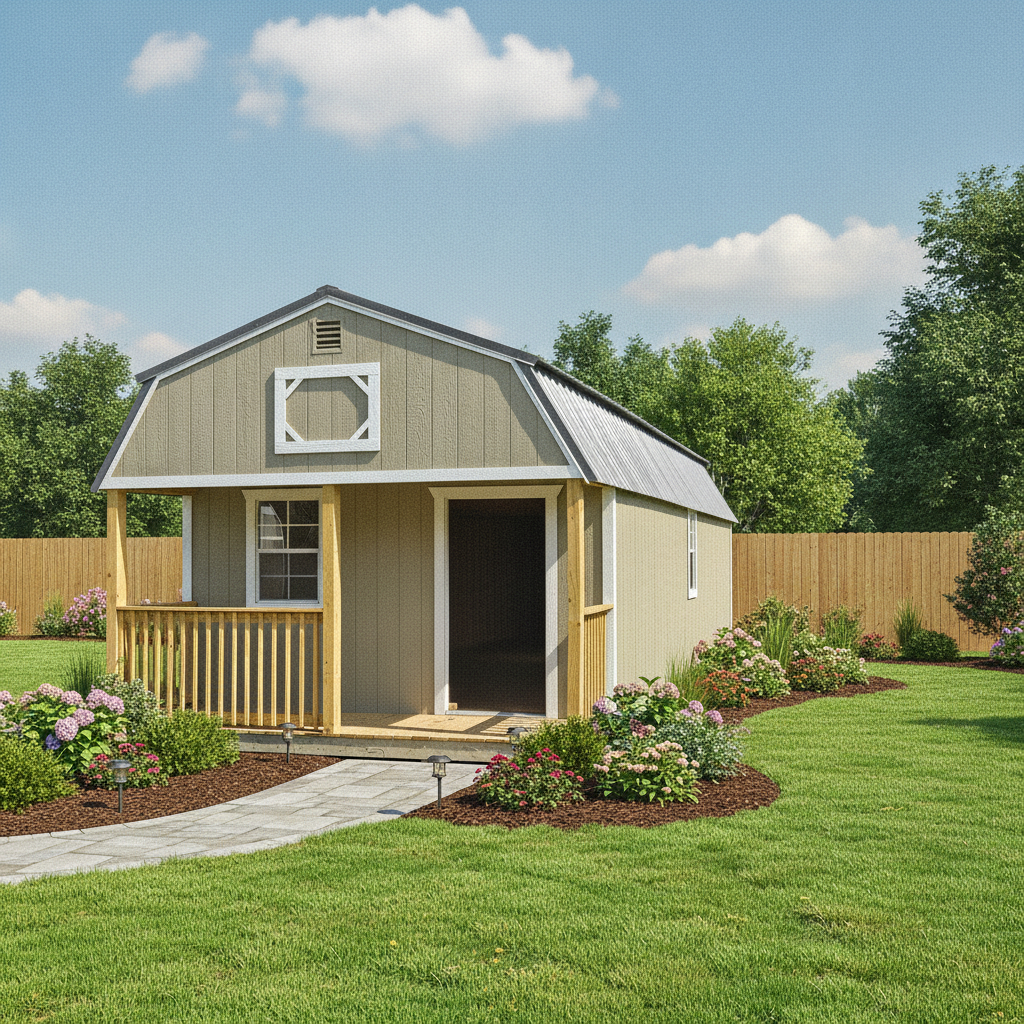 14 x 40 Lofted Barn Cabin – 1