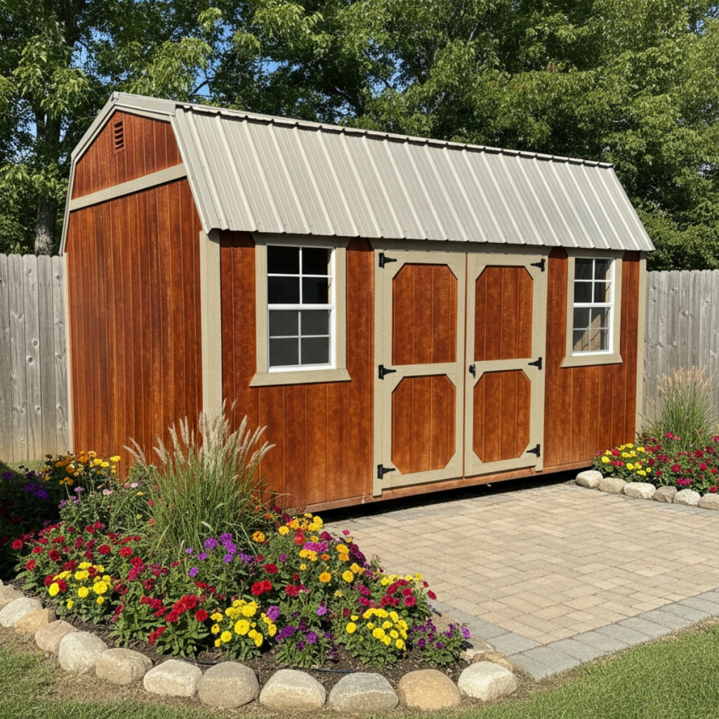 10 x 16 Side Lofted Barn – 1