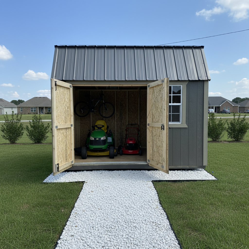 8 x 12 Side Lofted Barn – 1