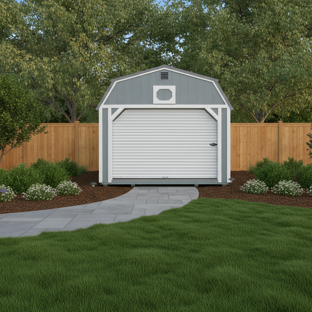 12 x 32 Lofted Garage – 1