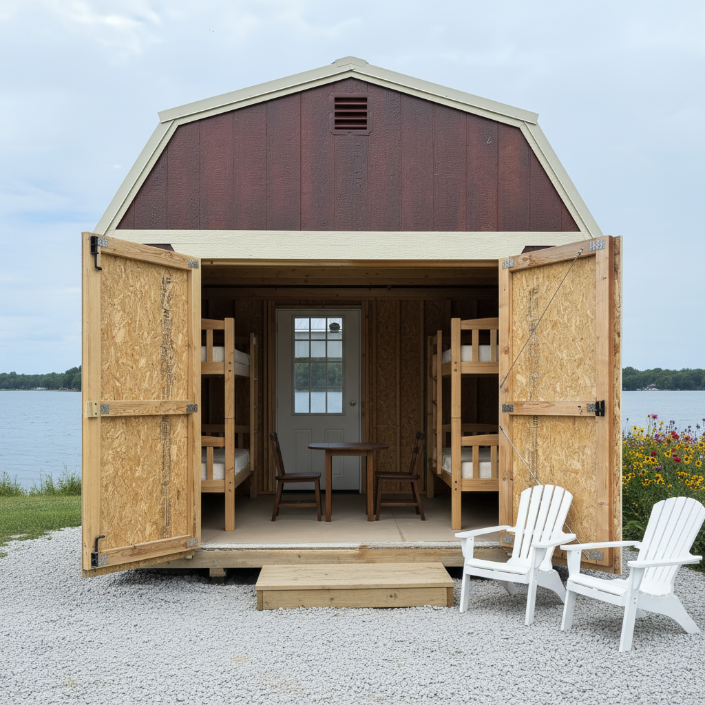 10 x 18 Lofted Barn Cabin – 1