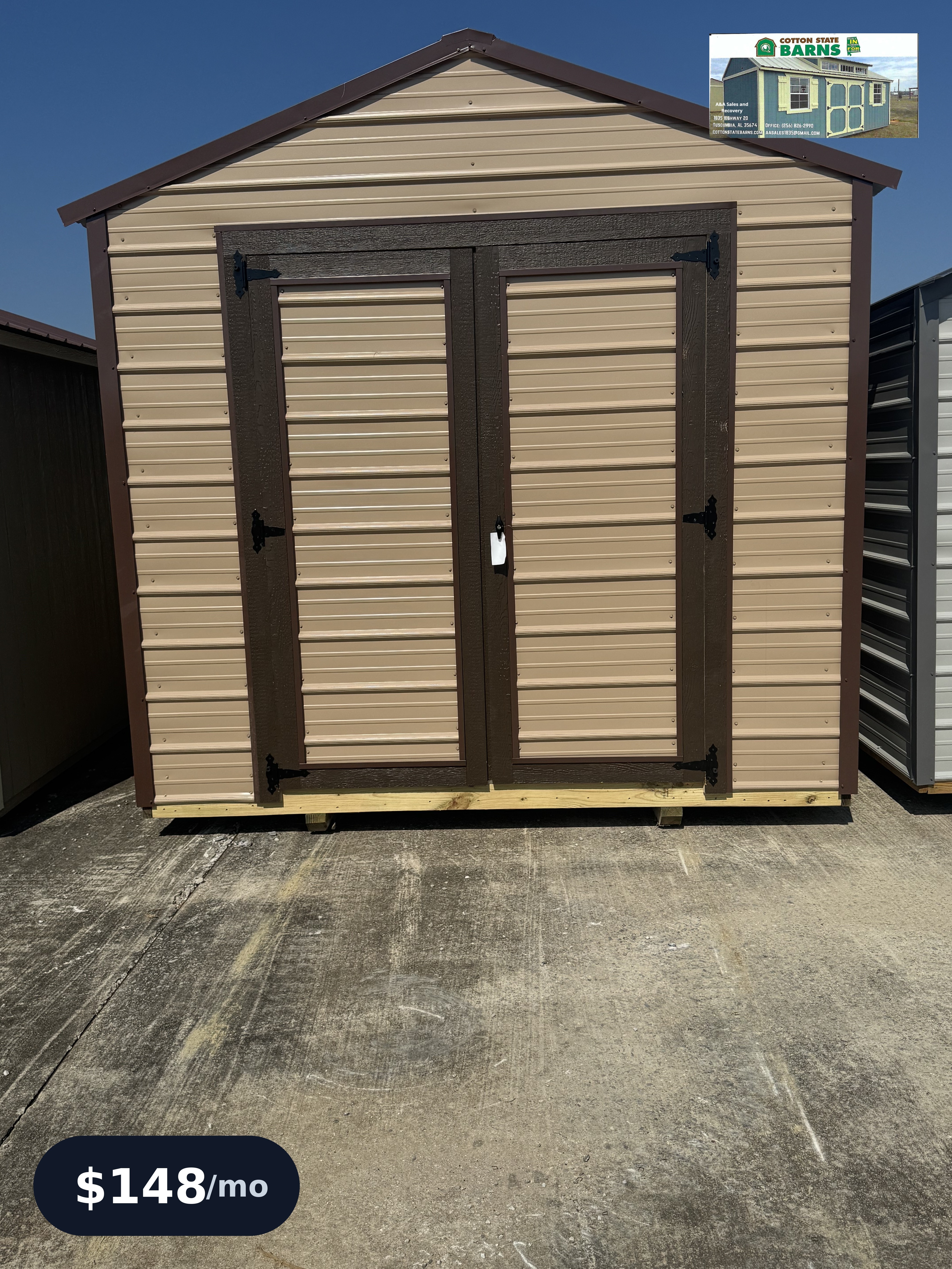 10 x 16 Utility Shed – 1