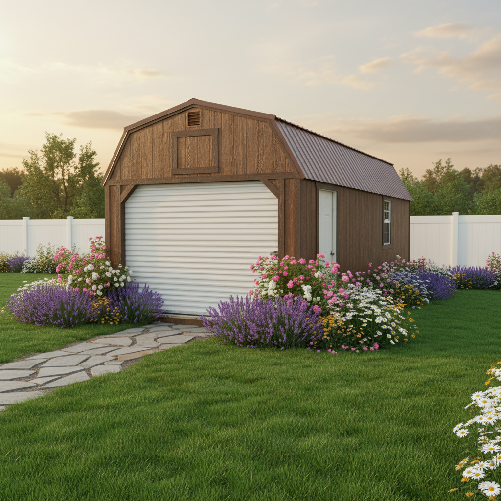 12 x 32 Lofted Garage – 1