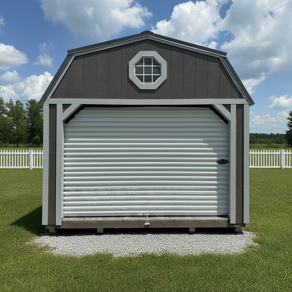 12 x 24 Lofted Garage – 1