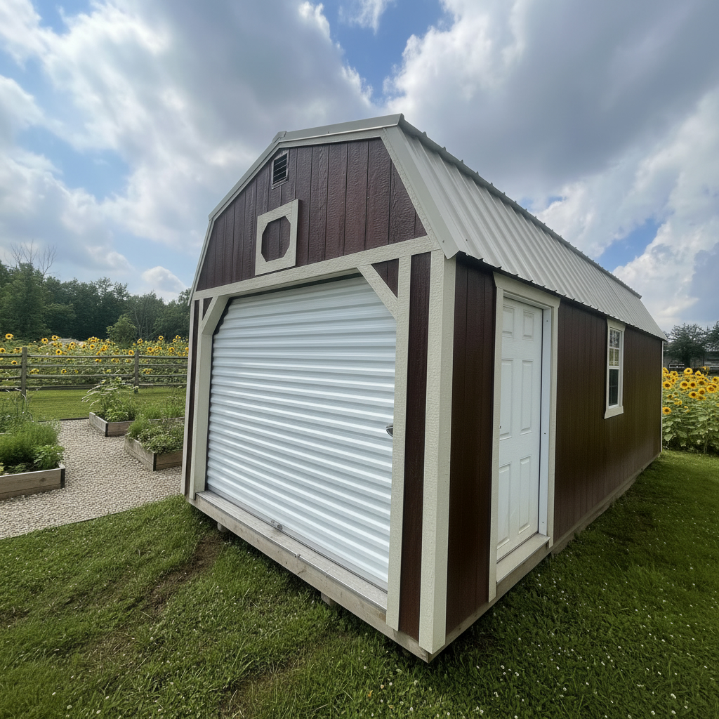 12 x 24 Lofted Garage – 1