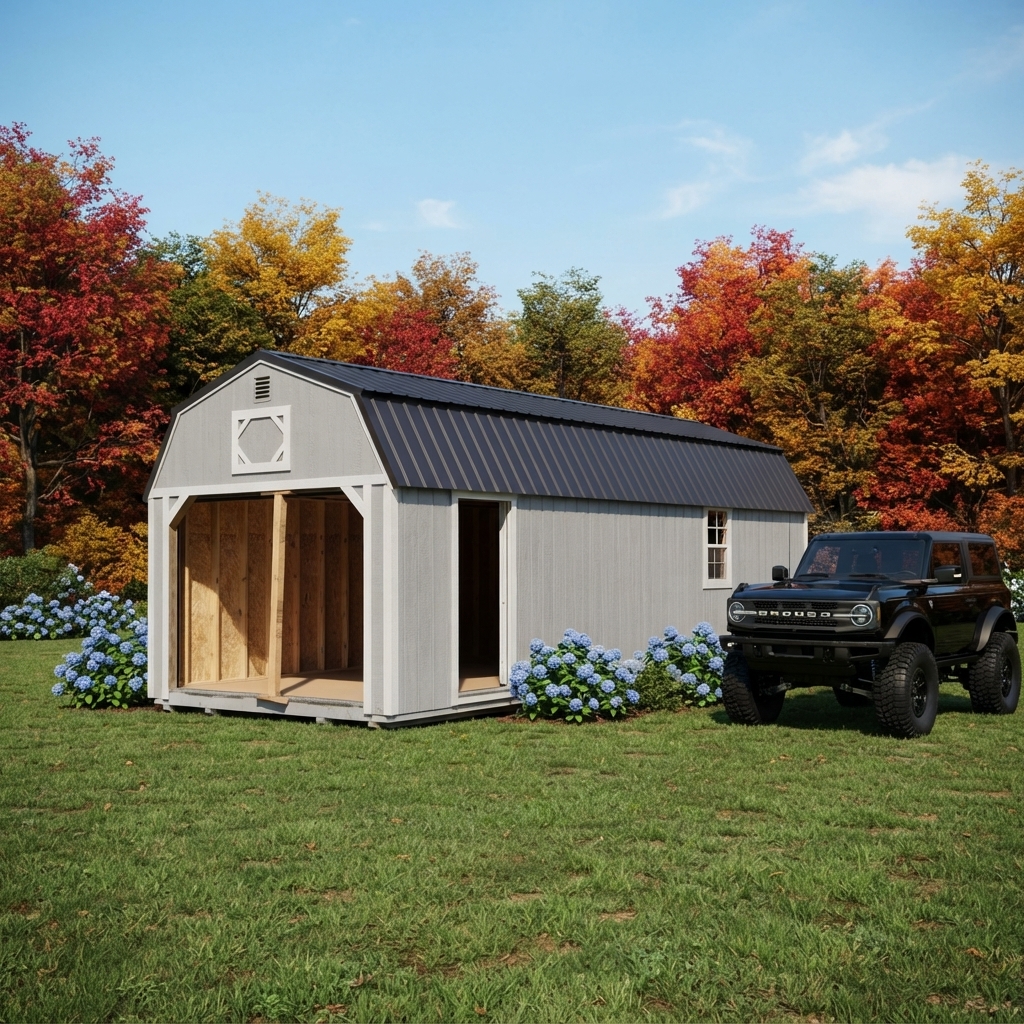View details for 12 x 32 Lofted Garage