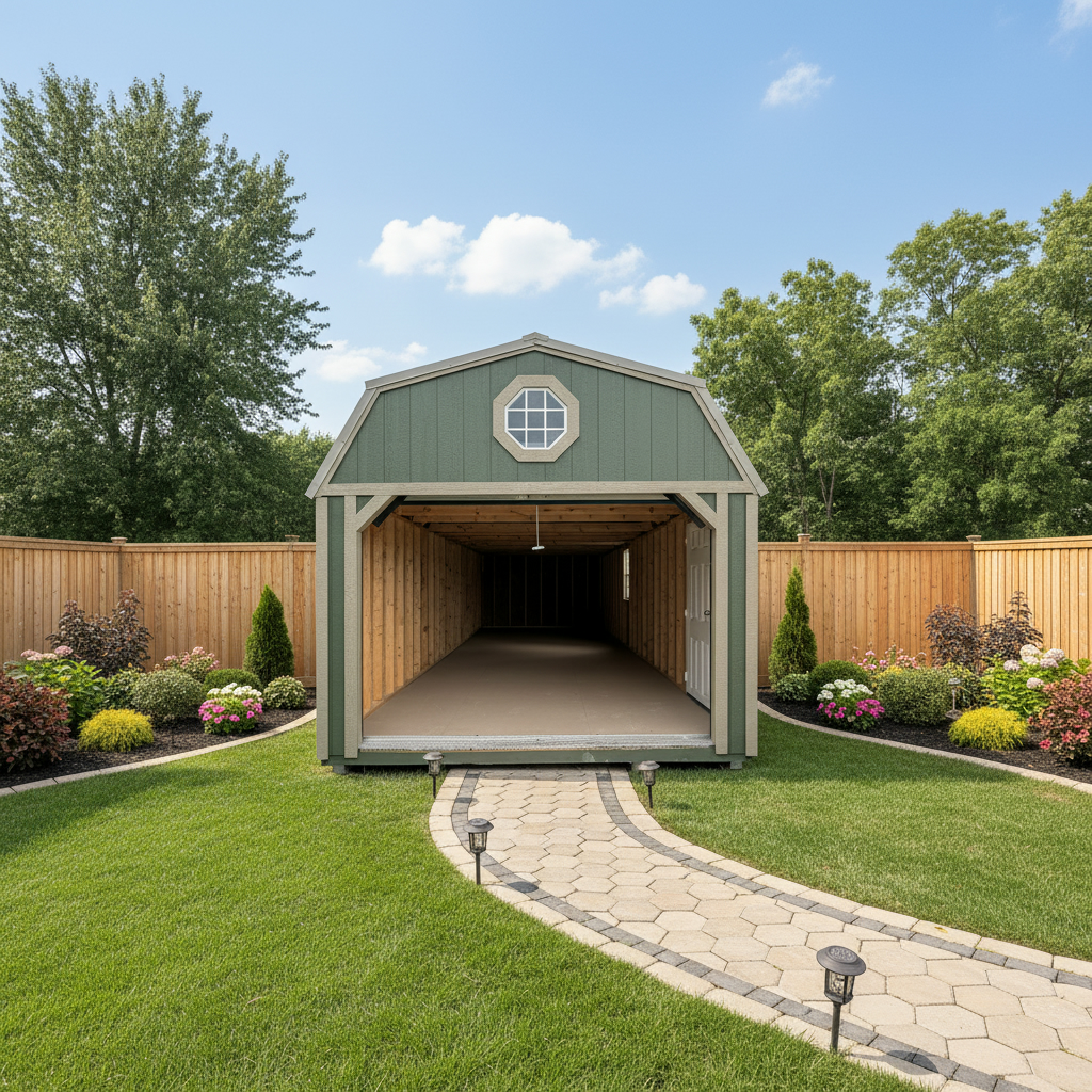 View details for 12 x 32 Lofted Garage